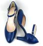 Stravers Grote Maten Schoenen Stravers Luxe Blauwe Pumps met Bandje Grote Maten Hakken - Thumbnail 8