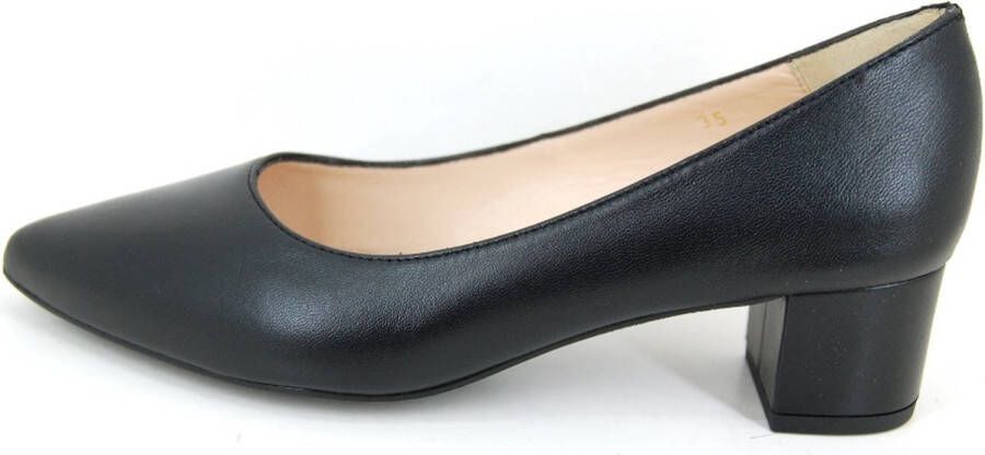 Stravers Grote Maten Schoenen Stravers Spitse Pumps met Blokhak Grote Dames Maten Luxe Zwarte Pumps