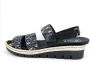 Stravers Kleine Maten Schoenen Stravers Comfortabele Raffia Look Sandalen Uitneembaar Voetbed Kleine Maten Zwarte Leren Sandalen - Thumbnail 4