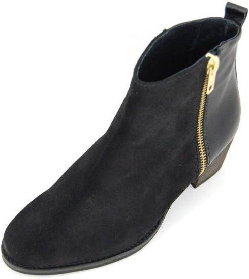 Stravers Kleine Maten Schoenen Stravers Enkellaarzen met Lage Hak Zwart Kleine Maten Korte Dames Laarsjes