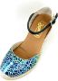 Stravers Kleine Maten Schoenen Stravers Espadrilles met Sleehak Blauw Kleine Maten Dames Sandalen - Thumbnail 5