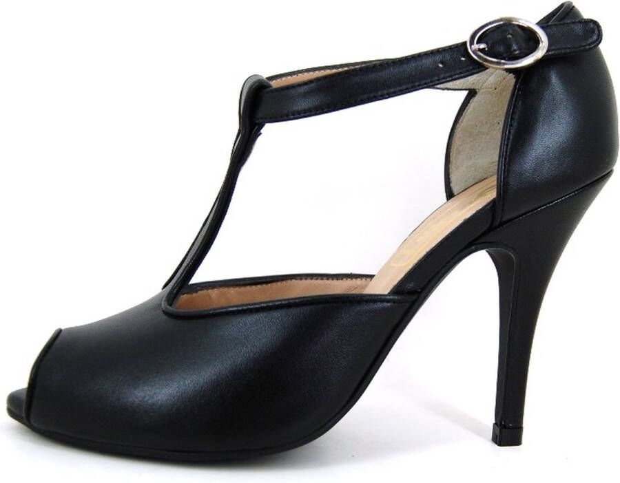 Stravers Kleine Maten Schoenen Stravers Peeptoe Pumps met Hak en Bandje Kleine Maten Zwarte Stiletto Hakken - Foto 6