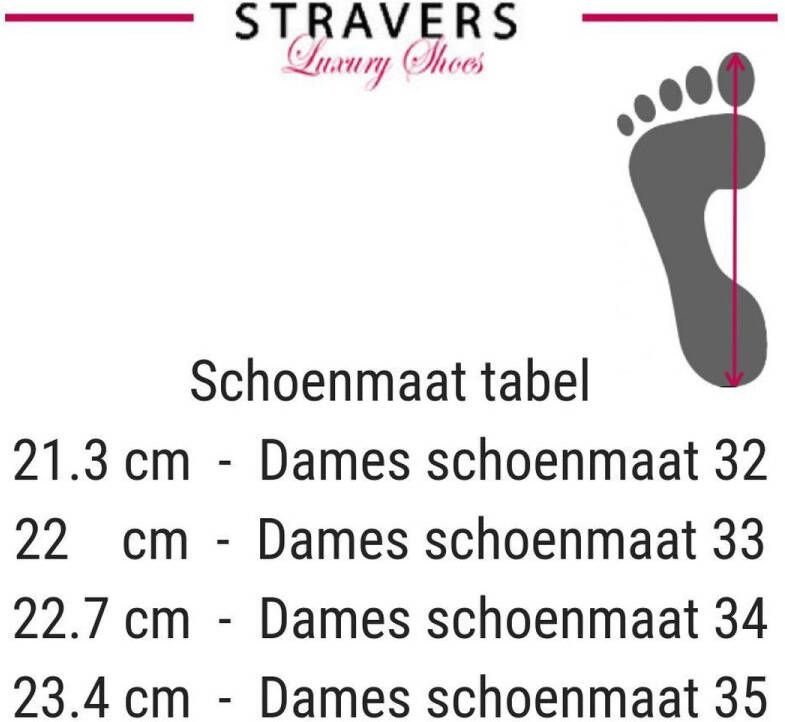 Stravers Kleine Maten Schoenen Stravers Pumps met Bandje Zwart Leer. Kleine Maten T-band Tussenhakken