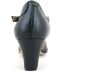 Stravers Kleine Maten Schoenen Stravers Pumps met Bandje Zwart Leer. Kleine Maten T-band Tussenhakken - Thumbnail 3