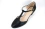 Stravers Kleine Maten Schoenen Stravers Pumps met Bandje Zwart Leer. Kleine Maten T-band Tussenhakken - Thumbnail 6