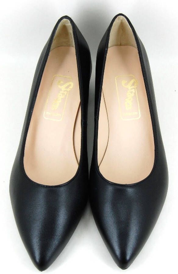 Stravers Kleine Maten Schoenen Stravers Spitse Pumps met Blokhak Kleine Dames Maten Luxe Zwarte Pumps - Foto 7