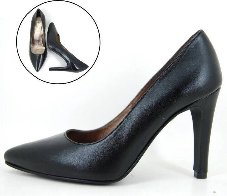 Stravers Kleine Maten Schoenen Stravers Zwarte Pumps Leer. Stijlvolle Hoge Hakken Kleine Maten