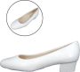 Stravers Kleine Maten Schoenen Stravers Witte Pumps met Lage Hak Dames Kleine Maten Trouwschoenen - Thumbnail 2