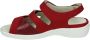 Strober HEDWIG 74023K Volwassenen Dames slippers Kleur Rood - Thumbnail 4