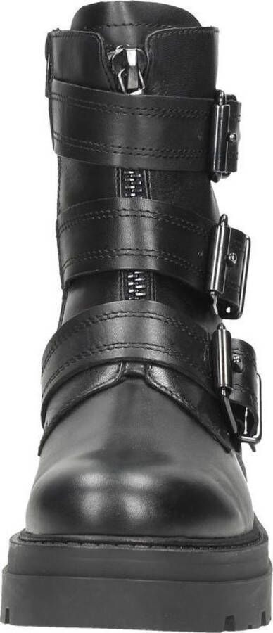 Sub55 Biker boots Enkellaarsjes Plat zwart