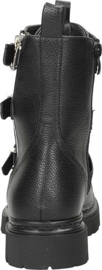 Sub55 Biker boots Enkellaarsjes Plat zwart