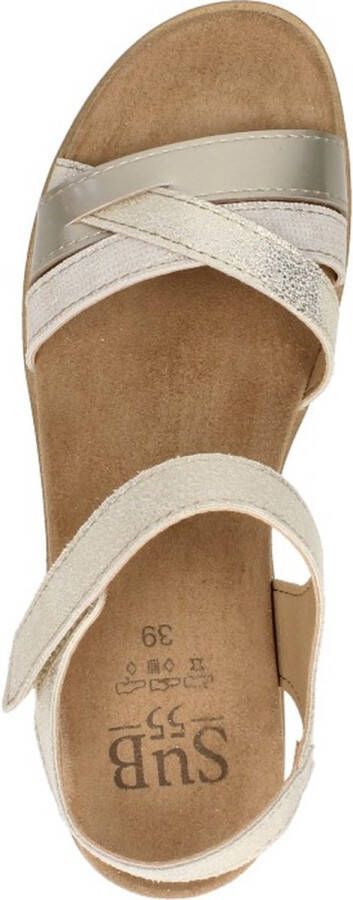 Sub55 Comfort Collection Romi 22 Sandalen Plat goudkleur - Foto 6
