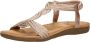 Sub55 Comfortabel Sandalen Plat Champagne - Thumbnail 9