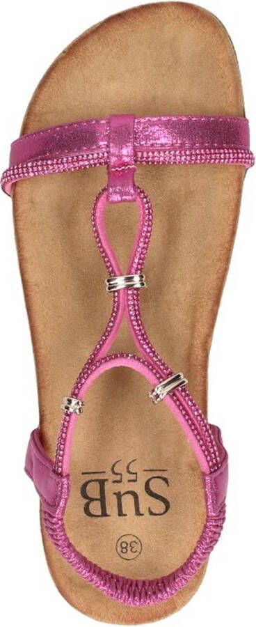 Sub55 Comfortabel Sandalen Plat fuchsia