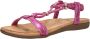 Sub55 Comfortabel Sandalen Plat fuchsia - Thumbnail 5