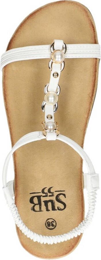 Sub55 Comfortabel Sandalen Plat wit