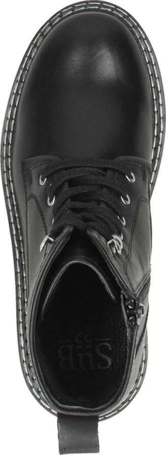 Sub55 Dames veterschoenen Hoog zwart