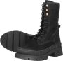 Sub55 Dames veterschoenen Hoog zwart - Thumbnail 9