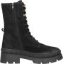 Sub55 Dames veterschoenen Hoog zwart - Thumbnail 7