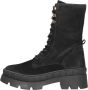 Sub55 Dames veterschoenen Hoog zwart - Thumbnail 8