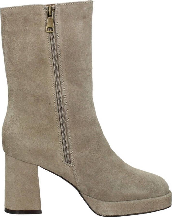 Sub55 Enkellaarsjes Hak Enkellaarsjes Hak Beige