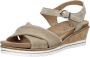 SUB55 Comfort Collection Klara 02 Sandalen Plat beige - Thumbnail 4