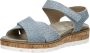 Sub55 Mia 01 Sandalen Plat licht blauw - Thumbnail 3