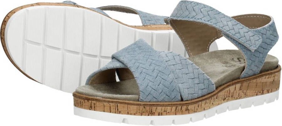 Sub55 Mia 01 Sandalen Plat licht blauw