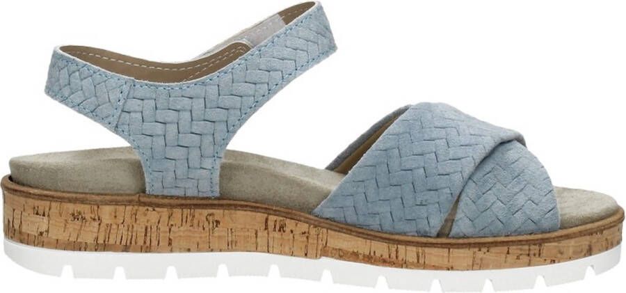 Sub55 Mia 01 Sandalen Plat licht blauw