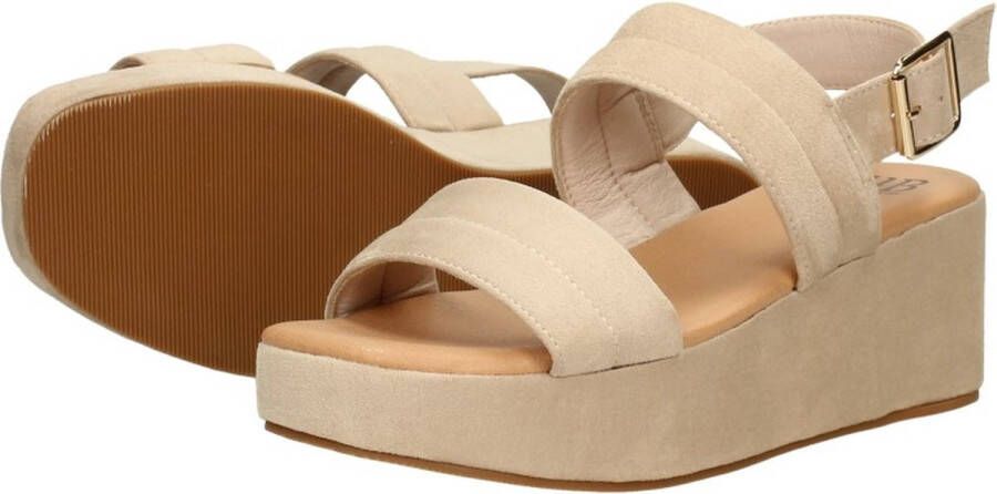 Sub55 Sandalen Hak Sandalen Hak beige