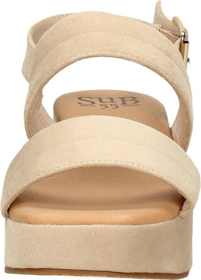 Sub55 Sandalen Hak Sandalen Hak beige