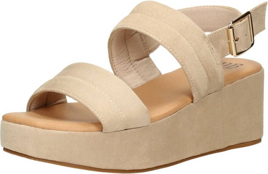 Sub55 Sandalen Hak Sandalen Hak beige