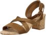 Sub55 Sandalen Hak Sandalen Hak cognac - Thumbnail 3