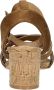 Sub55 Sandalen Hak Sandalen Hak cognac - Thumbnail 4