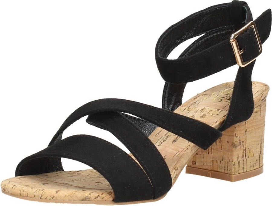 Sub55 Sandalen Hak Sandalen Hak zwart