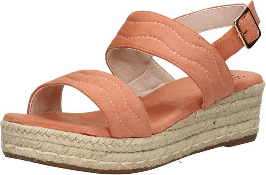 Sub55 Sandalen Touwzool Sandalen Touwzool koraal rood