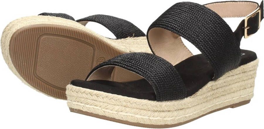 Sub55 Sandalen Touwzool Sandalen Touwzool zwart