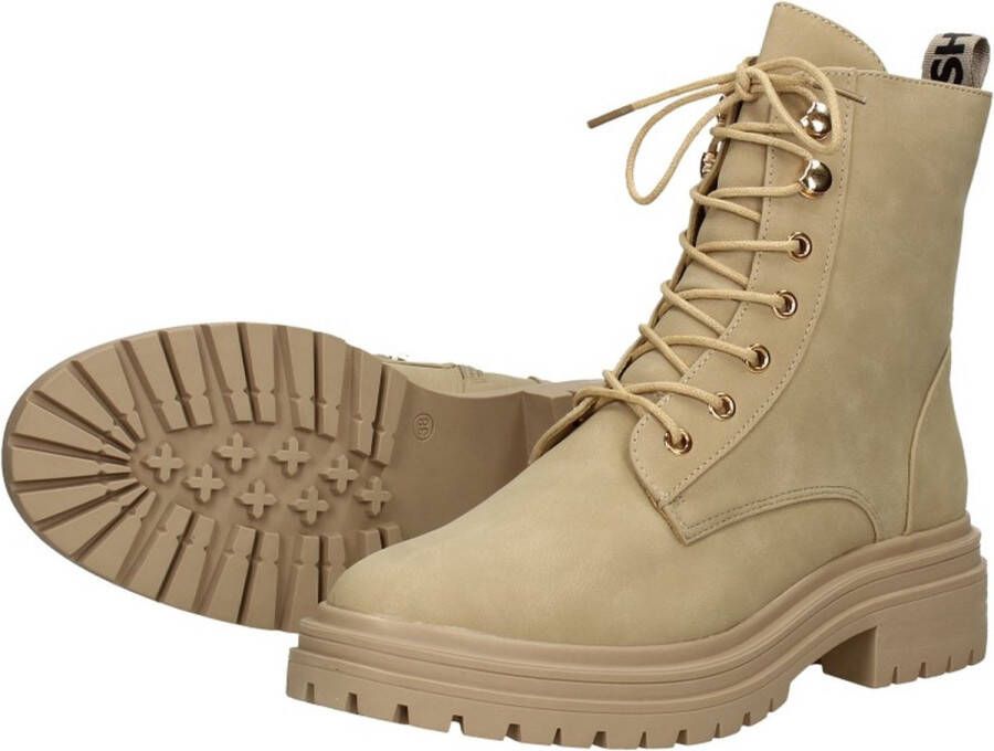 Sub55 Veterschoenen Hoog Veterschoenen Hoog beige