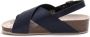 Suecos Dahlia sandalen dames navy vermoeide voeten voetboogondersteuning antislip zool antibacteriële binnenzool demping sleehak - Thumbnail 3