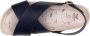 Suecos Dahlia sandalen dames navy vermoeide voeten voetboogondersteuning antislip zool antibacteriële binnenzool demping sleehak - Thumbnail 4
