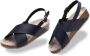 Suecos Dahlia sandalen dames navy vermoeide voeten voetboogondersteuning antislip zool antibacteriële binnenzool demping sleehak - Thumbnail 6