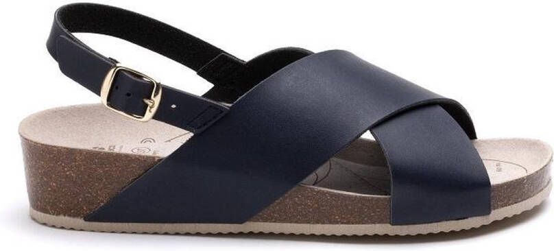Suecos Dahlia sandalen dames navy vermoeide voeten voetboogondersteuning antislip zool antibacteriële binnenzool demping sleehak - Foto 9