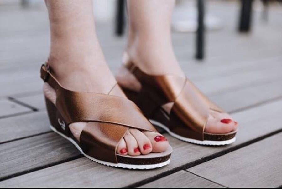 Suecos Ros sandalen dames brons comfortabel schokabsoberend antibacterieel flexibele zool - Foto 8