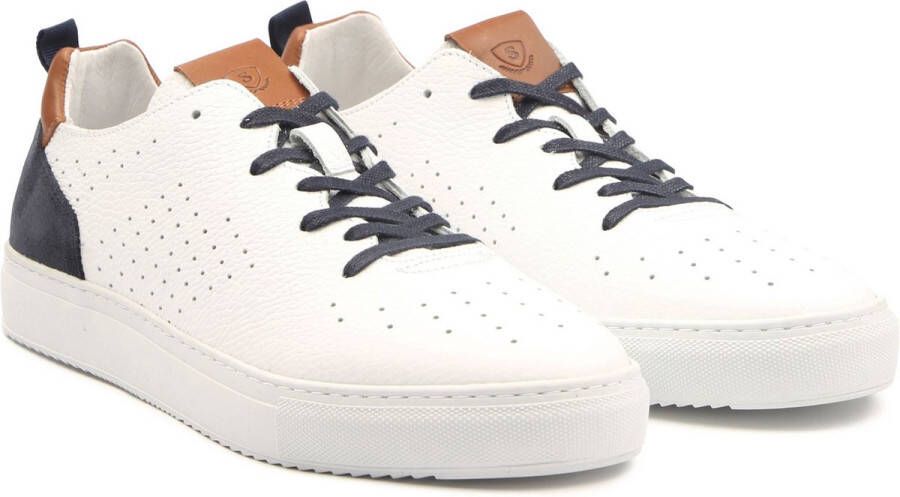 Suitable Grain Sneaker Wit Leer 100 Heren