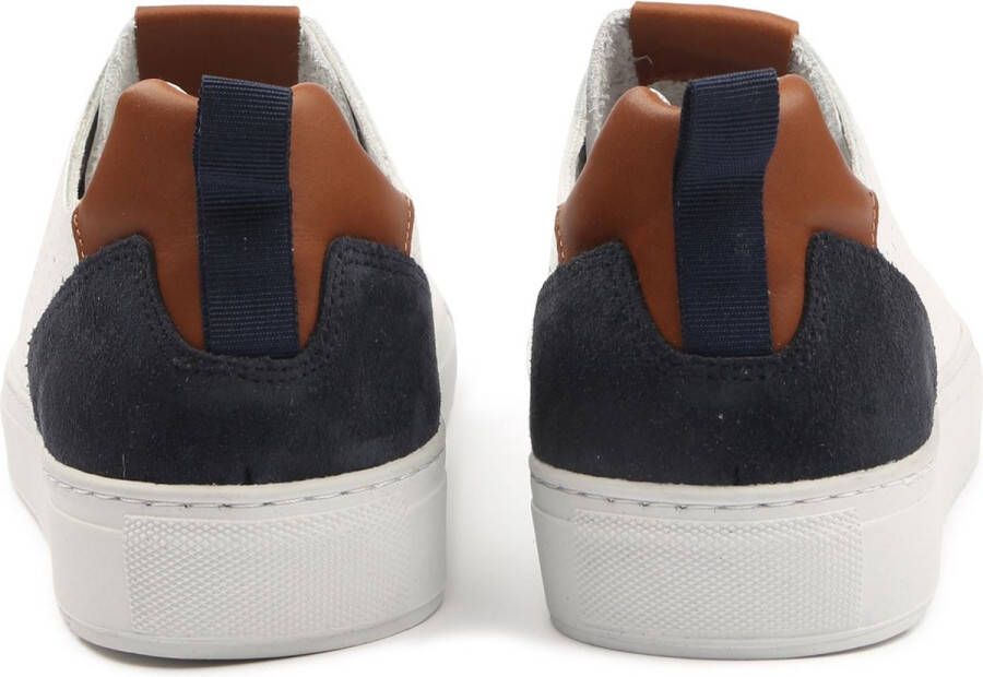 Suitable Grain Sneaker Wit Leer 100 Heren