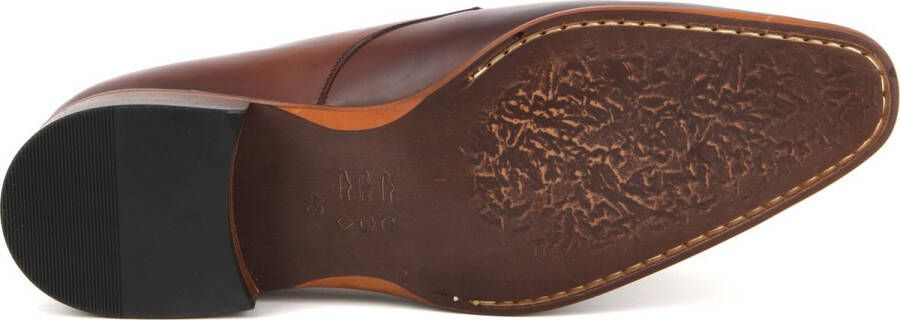 Suitable Leren Herenschoen Donkercognac Heren Nette schoen