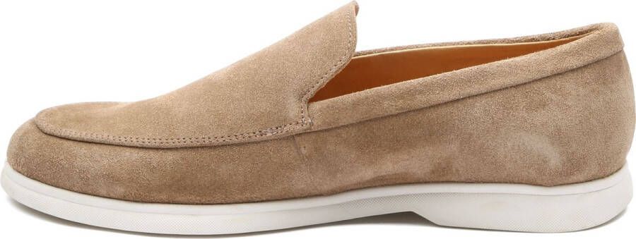 Suitable Loafers Beige Suede Heren