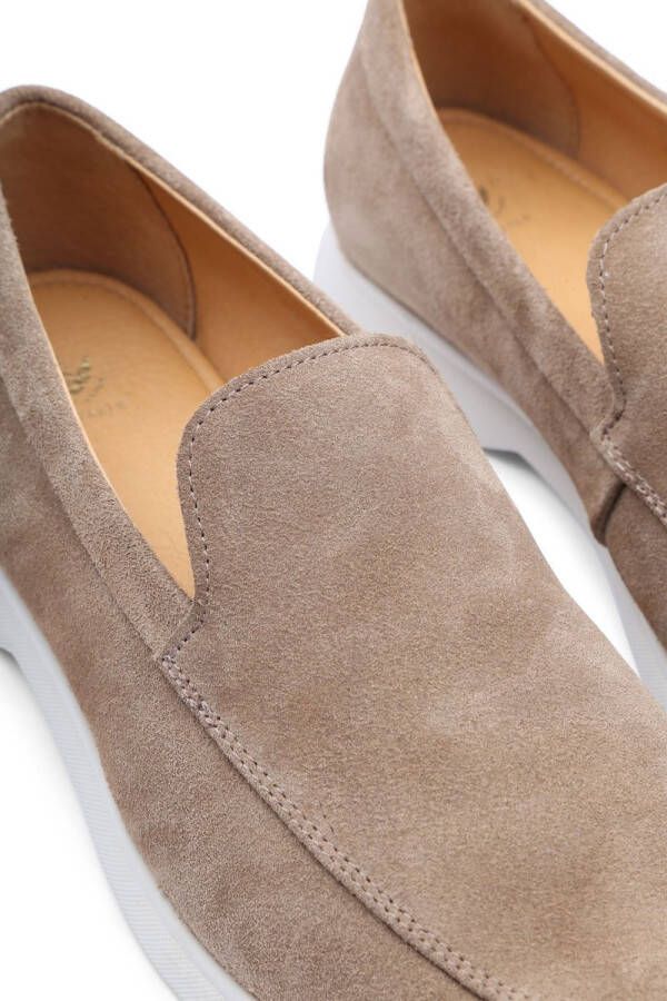 Suitable Loafers Beige Suede Heren