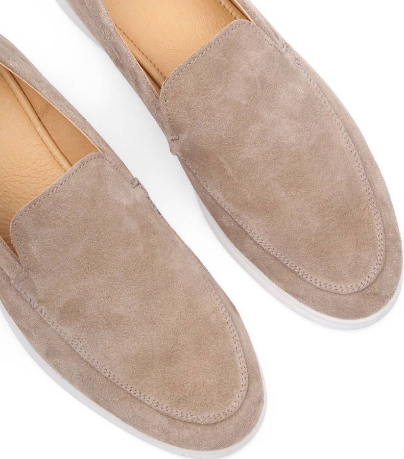 Suitable Loafers Beige Suede Heren