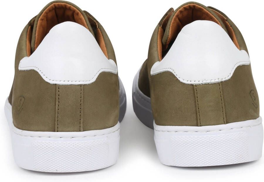 Suitable Nubuck Seron Sneaker Groen Heren Sneakers